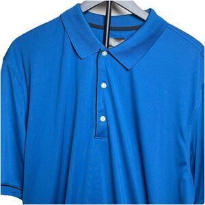 Greg Norman Golf Polo Shirt XL Blue Daytona Beach Club Logo Performance Mens